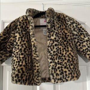Leopard Print Faux Fur Kids Jacket Carter’s
